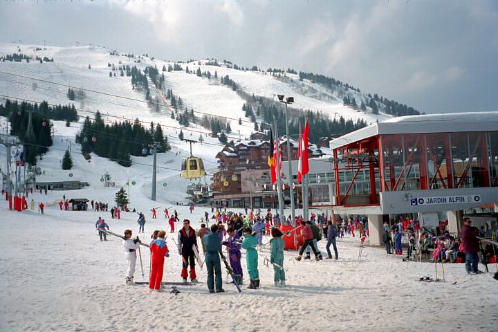 Courchevel 1850, at the bottom of Jardin Alpin