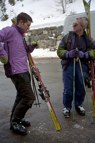 Andrew G and John make their way back...