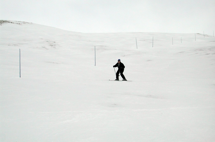 John decides on a route down "which should be easier"...